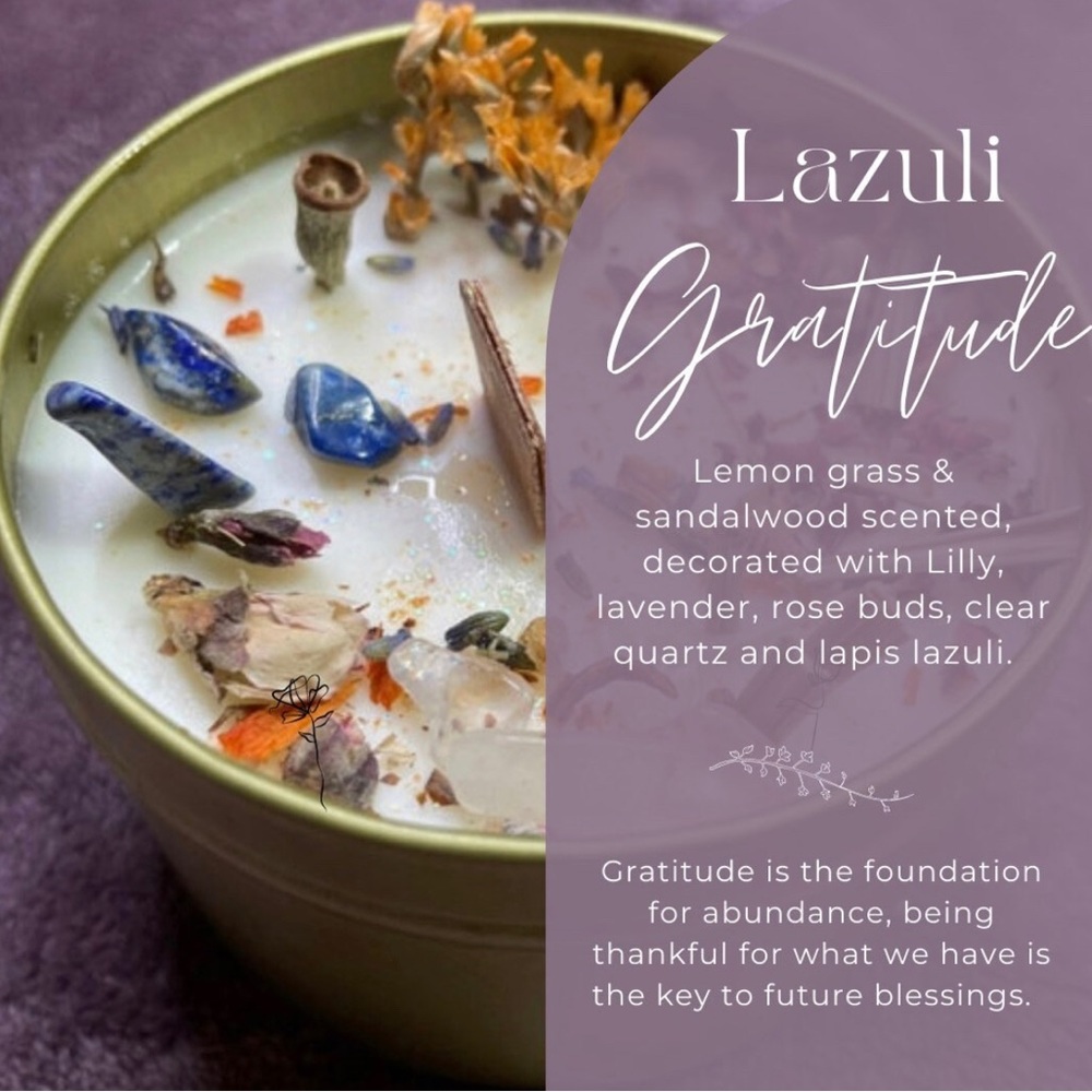 Gratitude manifestation candle
